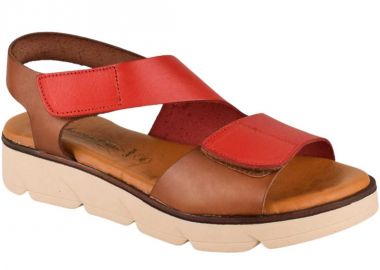 Πέδιλα γυναικεία | Δερμάτινα | Υφαντίδης | 123789 | Κόκκινο - Υφαντίδης - 